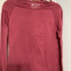 Figs pink Fitted with Long Sleeves